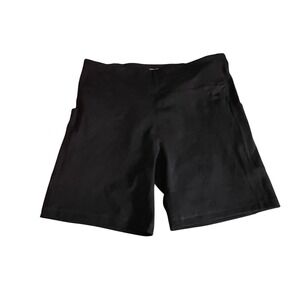 Tek Gear Womens XL Adaptive High Rise Bike Shorts Black Stretch Pocket NWT